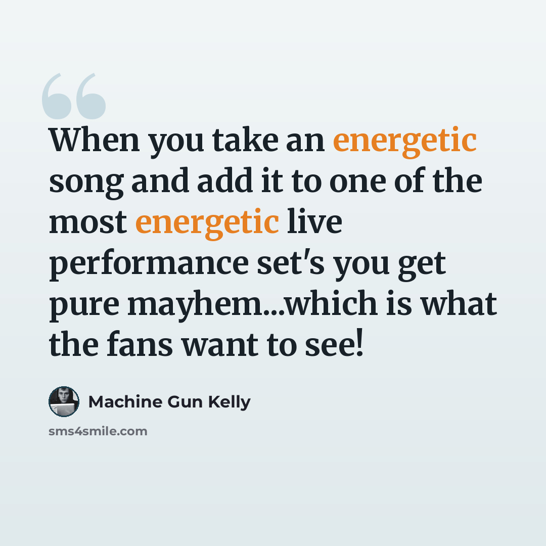 “When you take an energetic song and add it to one of the most energetic live performance set's you get pure mayhem...which is what the fans want to see!” quote by Machine Gun Kelly
