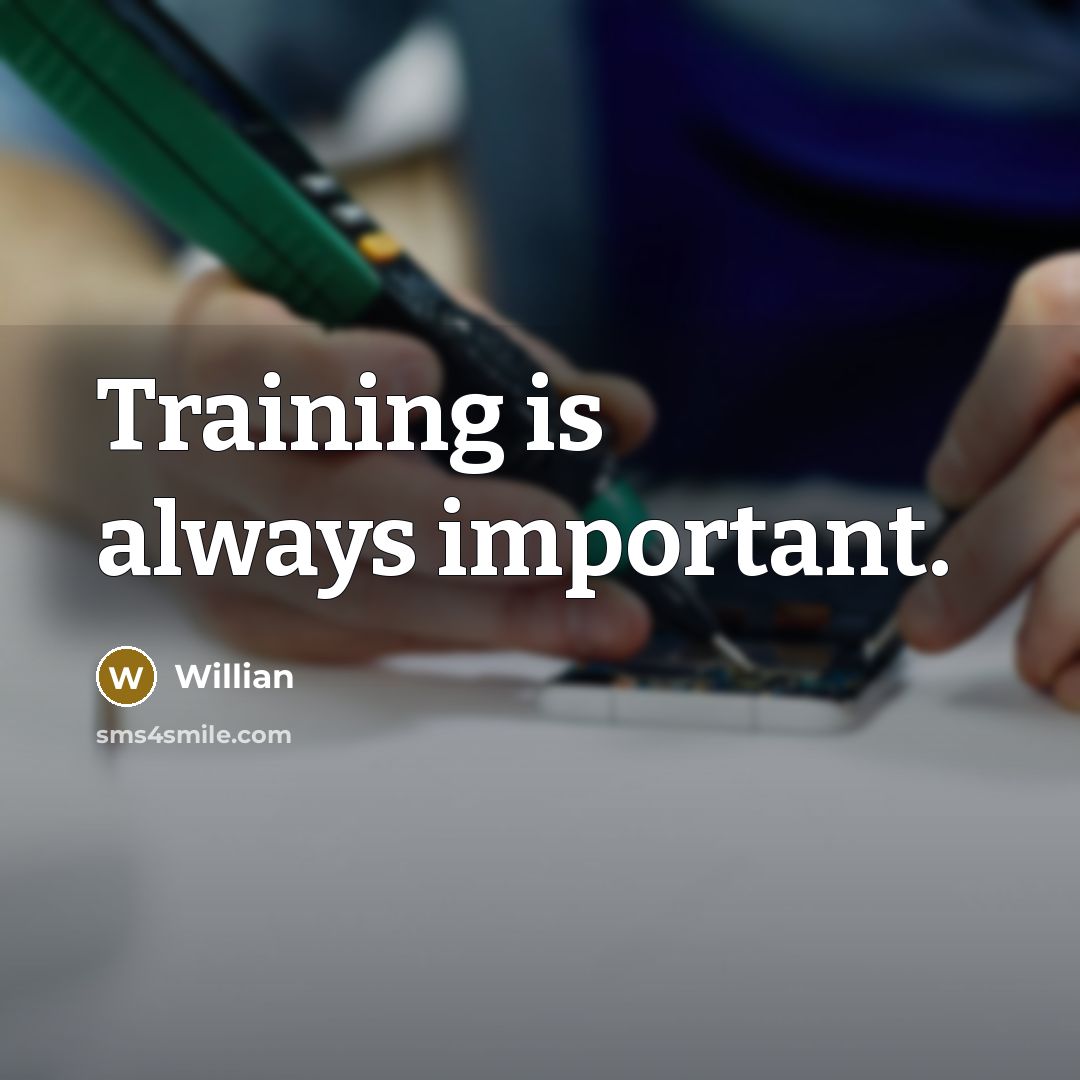 “Training is always important.” quote by Willian