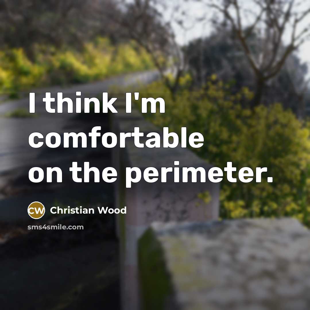 “I think I'm comfortable on the perimeter.” quote by Christian Wood