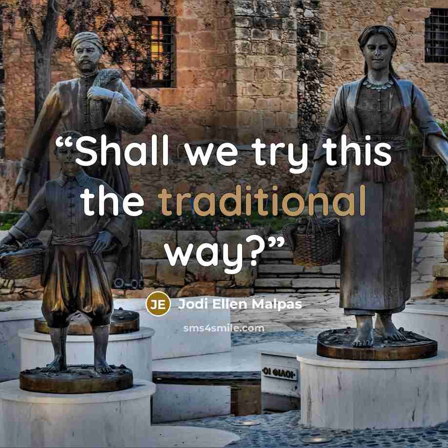 “Shall we try this the traditional way?” quote by Jodi Ellen Malpas