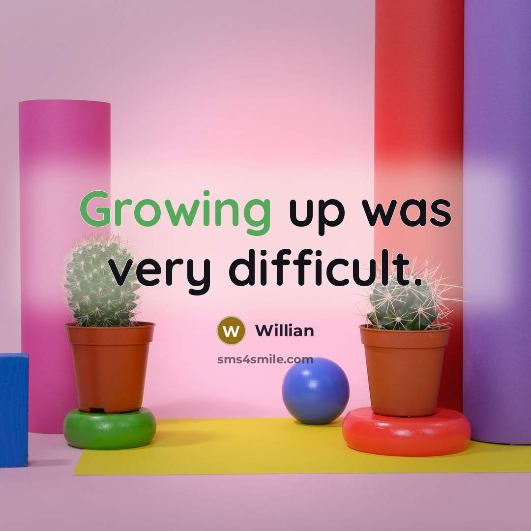 “Growing up was very difficult.” quote by Willian
