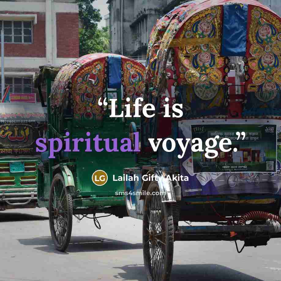 “Life is spiritual voyage.” quote by Lailah Gifty Akita