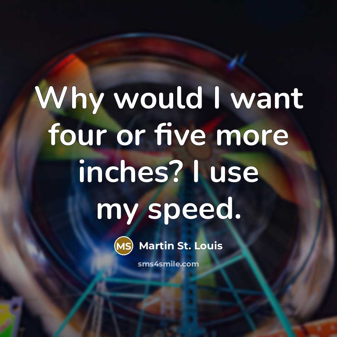 “Why would I want four or five more inches? I use my speed.” quote by Martin St. Louis