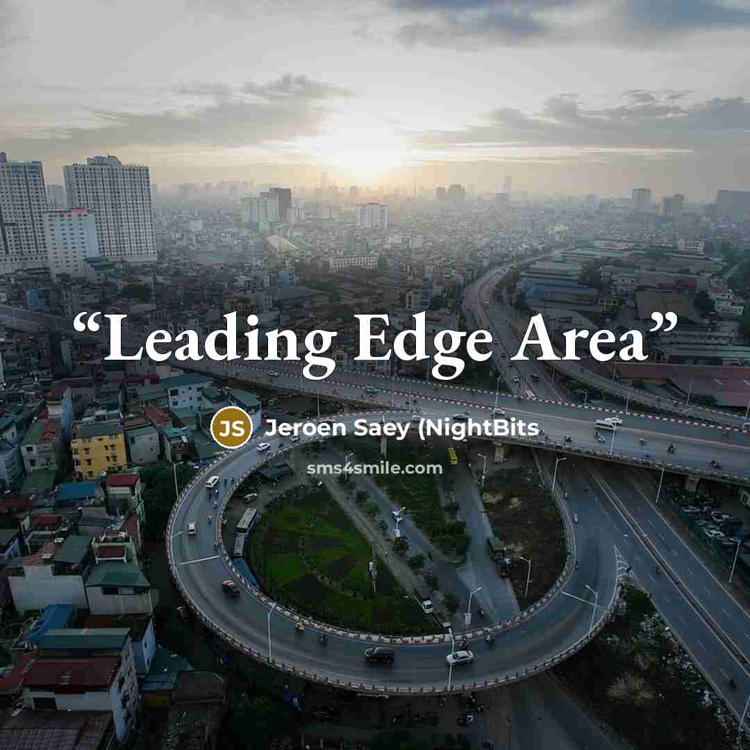 “Leading Edge Area” quote by Jeroen Saey (NightBits