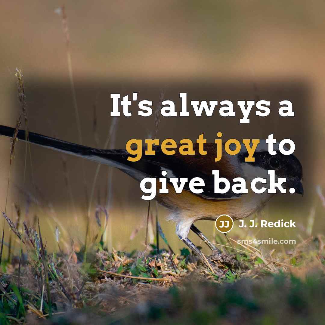 “It's always a great joy to give back.” quote by J. J. Redick