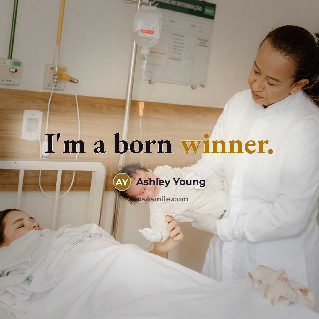 “I'm a born winner.” quote by Ashley Young