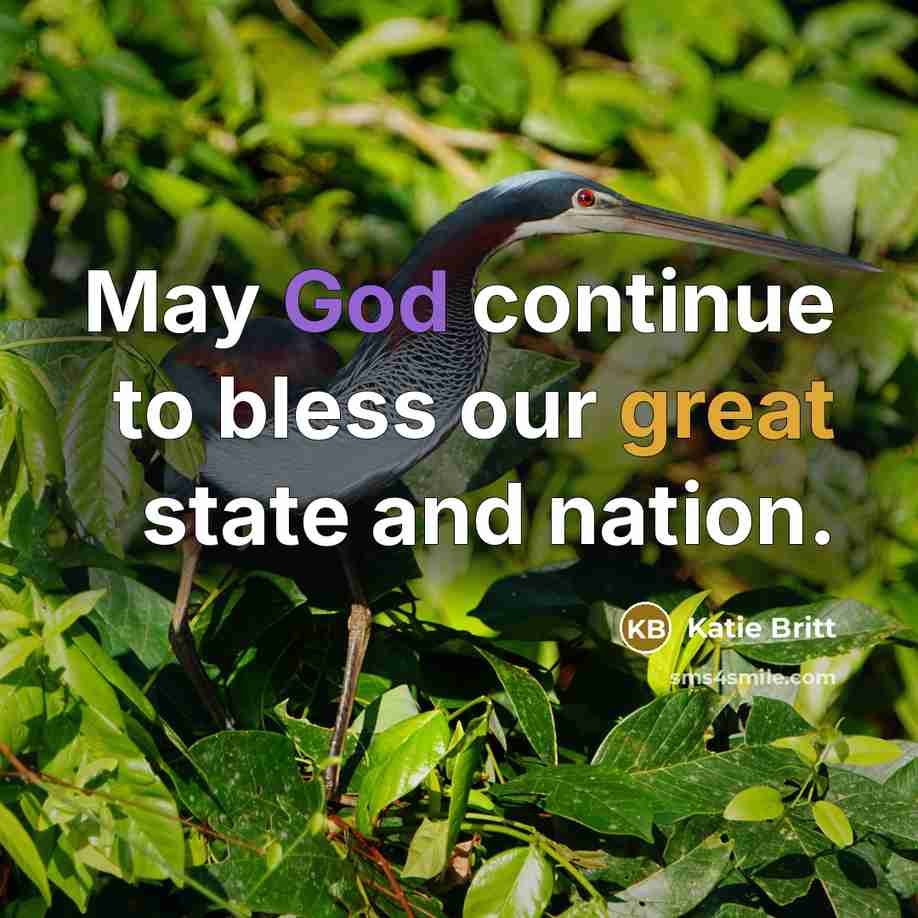 “May God continue to bless our great state and nation.” quote by Katie Britt