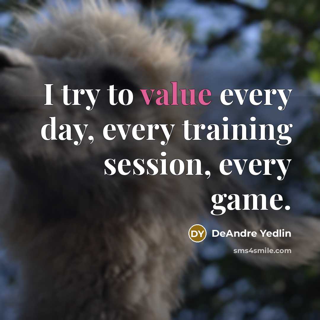 “I try to value every day, every training session, every game.” quote by DeAndre Yedlin