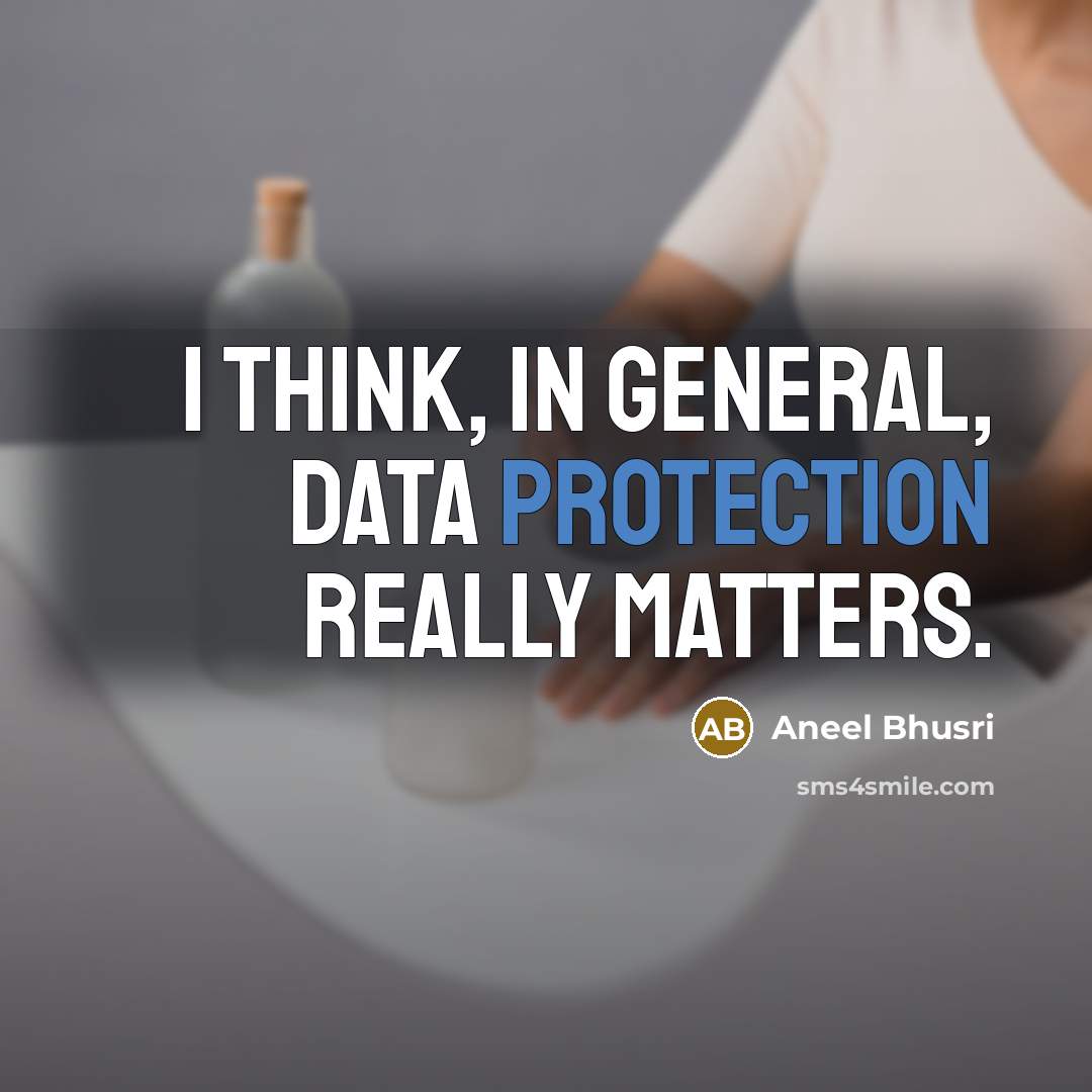 “I think, in general, data protection really matters.” quote by Aneel Bhusri
