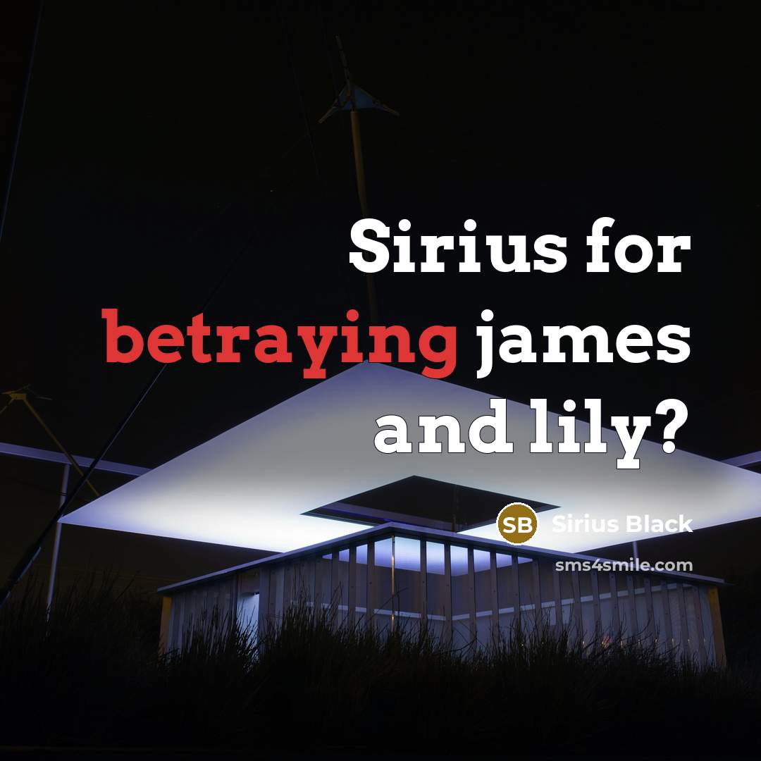 “Sirius for betraying james and lily?” quote by Sirius Black