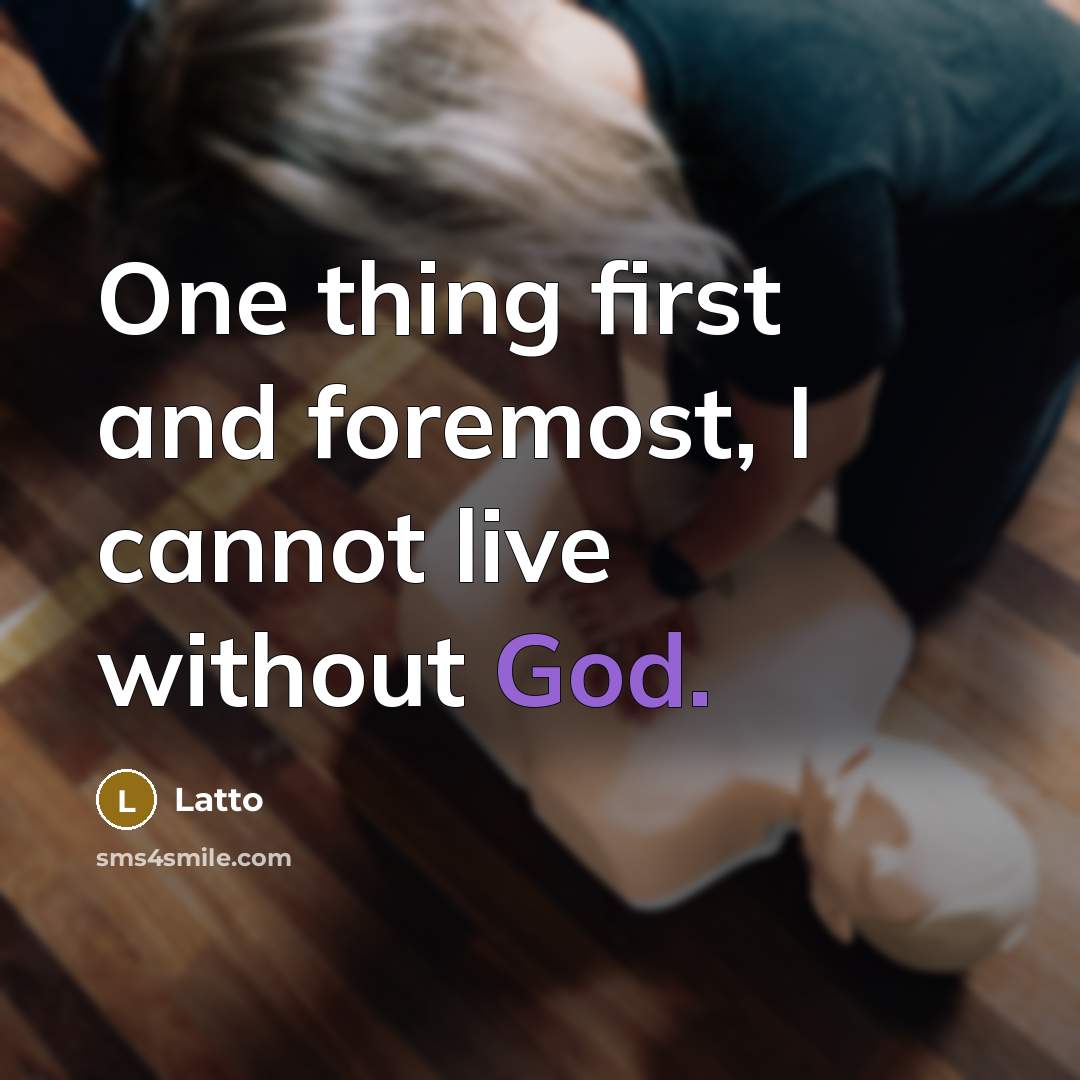 “One thing first and foremost, I cannot live without God.” quote by Latto