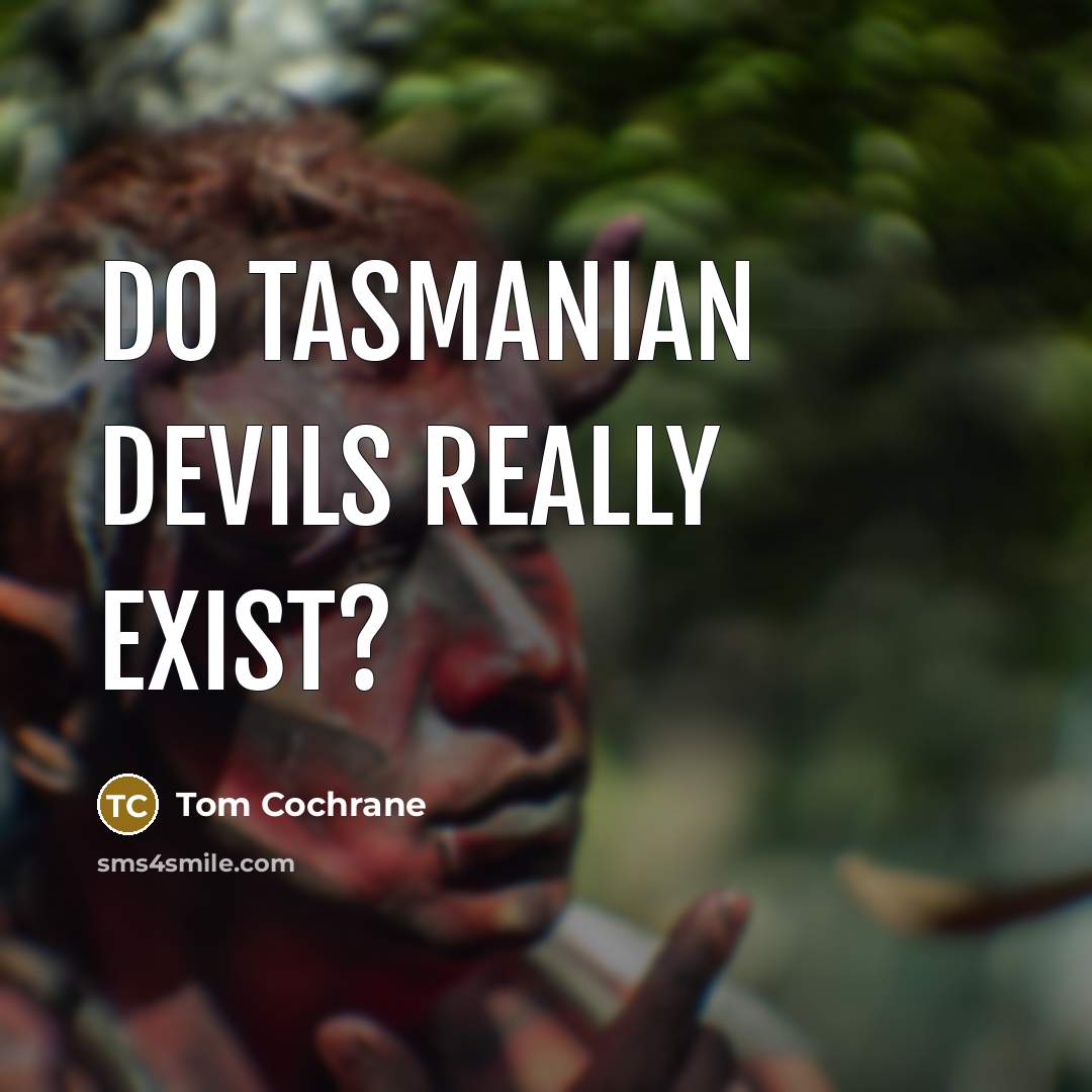 “Do Tasmanian devils really exist?” quote by Tom Cochrane