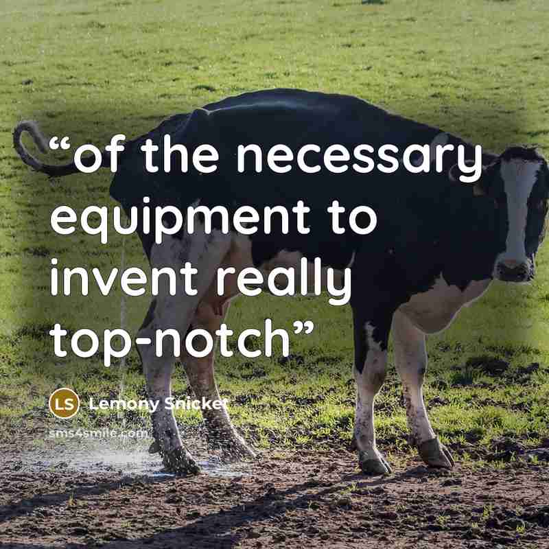 “of the necessary equipment to invent really top-notch” quote by Lemony Snicket