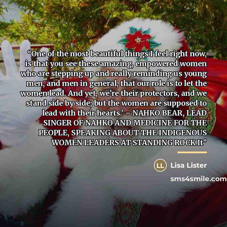 “One of the most beautiful things I feel right now, is that you see these amazing, empowered women who are stepping up and really reminding us young men, and men in general, that our role is to let the women lead. And yet, we’re their protectors, and we stand side by side; but the women are…” quote by Lisa Lister