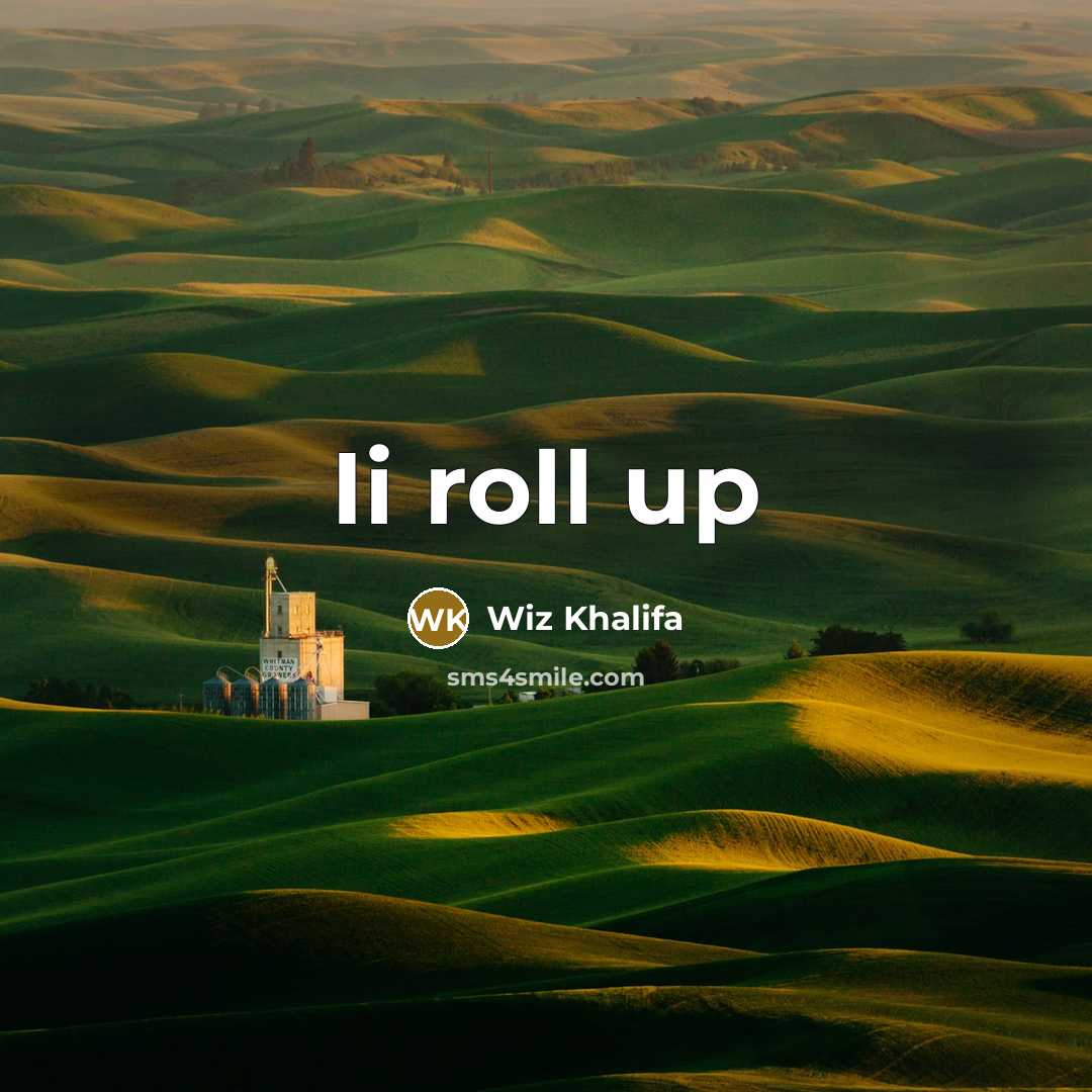 “Ii roll up” quote by Wiz Khalifa