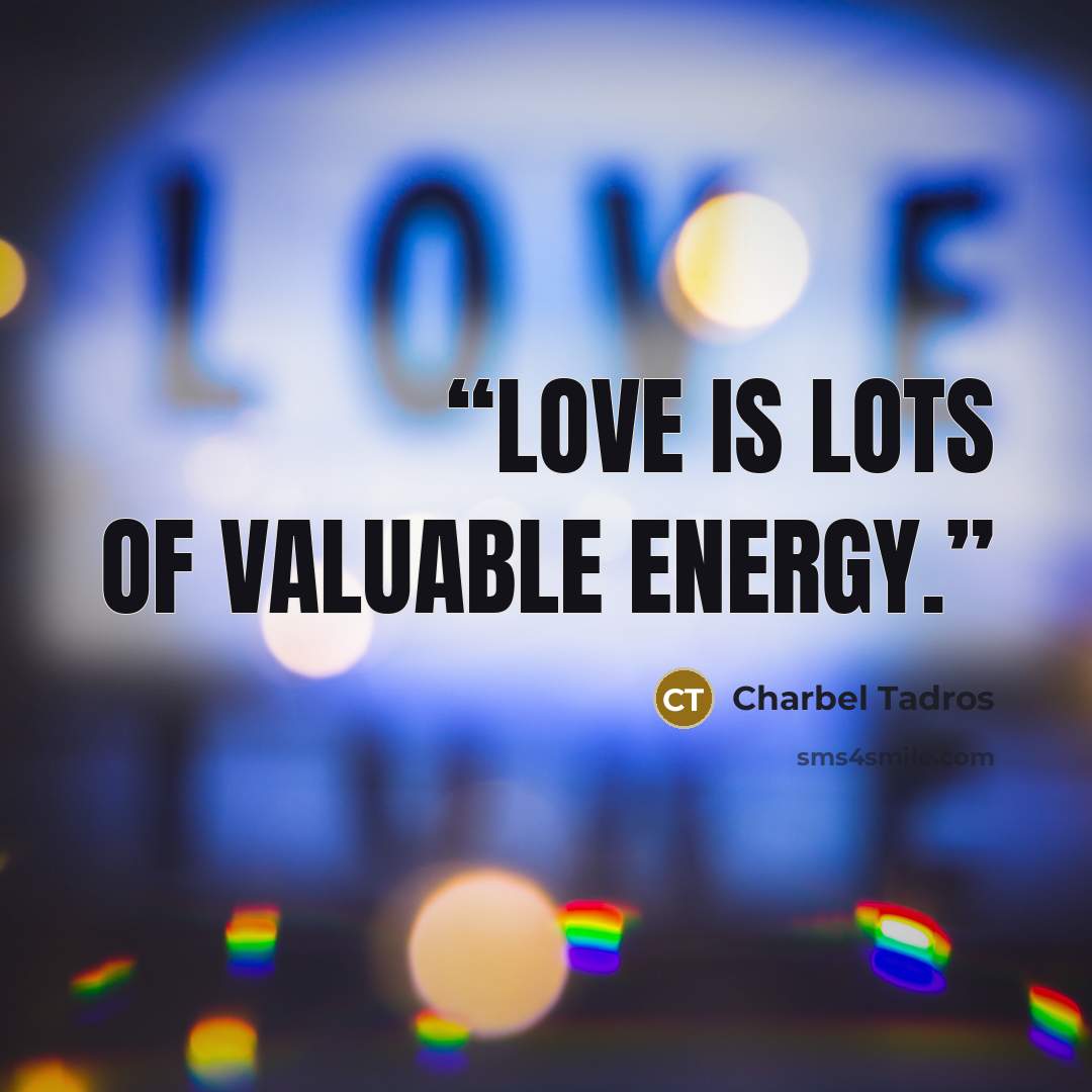 “Love is Lots Of Valuable Energy.” quote by Charbel Tadros