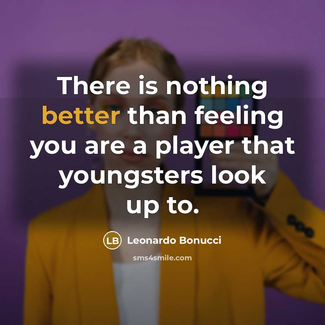 “There is nothing better than feeling you are a player that youngsters look up to.” quote by Leonardo Bonucci
