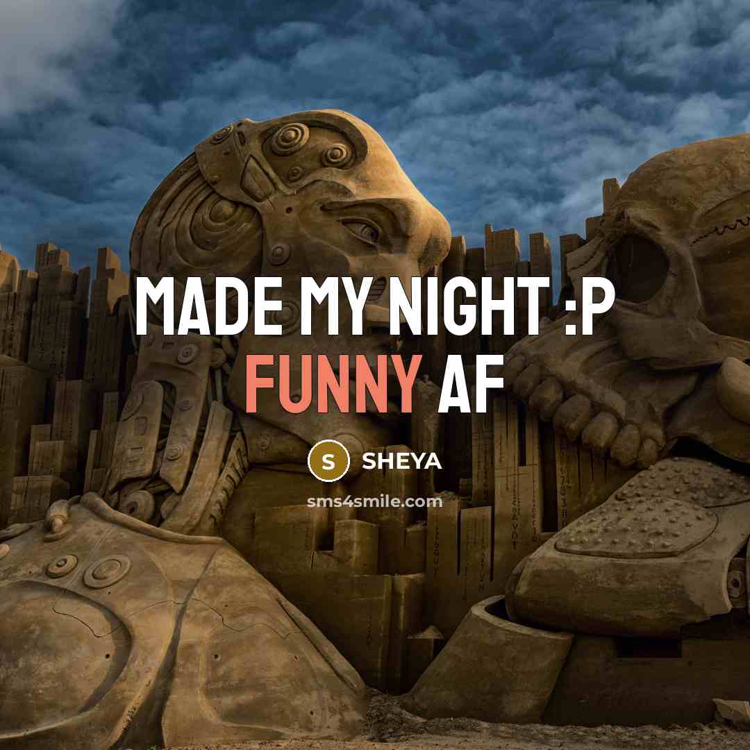 “MADE MY NIGHT :p FUNNY AF” quote by SHEYA