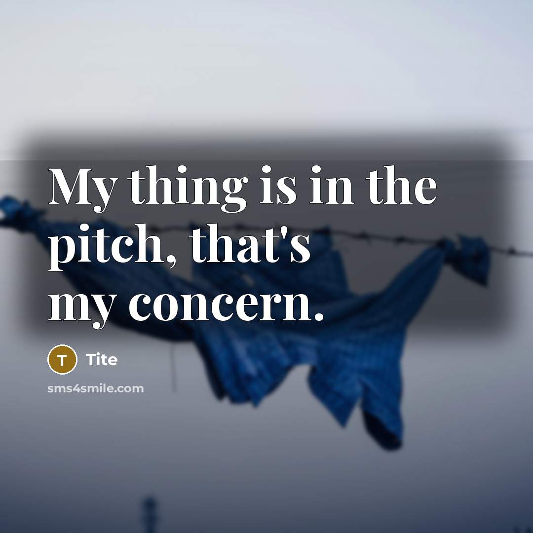 “My thing is in the pitch, that's my concern.” quote by Tite