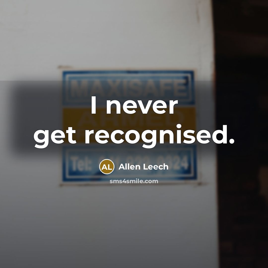 “I never get recognised.” quote by Allen Leech