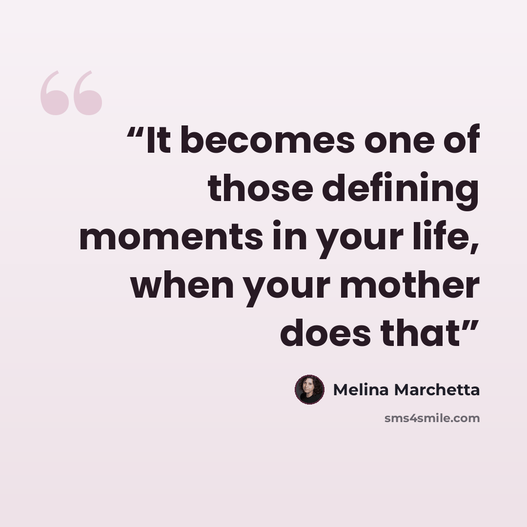 “It becomes one of those defining moments in your life, when your mother does that” quote by Melina Marchetta