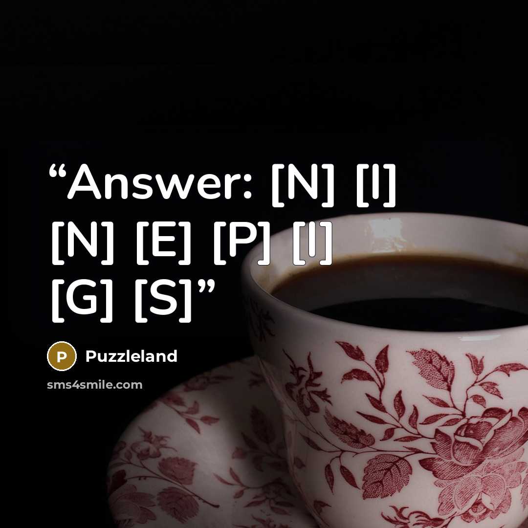 “Answer: [N] [I] [N] [E] [P] [I] [G] [S]” quote by Puzzleland
