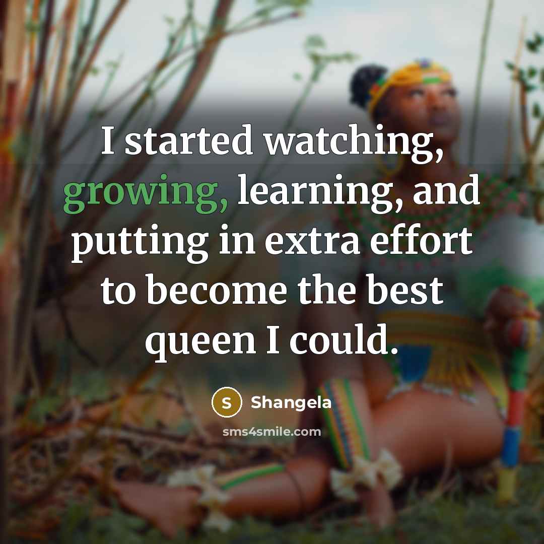 “I started watching, growing, learning, and putting in extra effort to become the best queen I could.” quote by Shangela