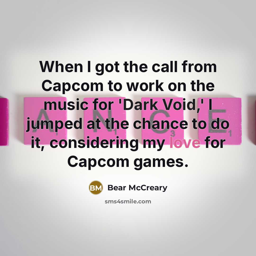 “When I got the call from Capcom to work on the music for 'Dark Void,' I jumped at the chance to do it, considering my love for Capcom games.” quote by Bear McCreary