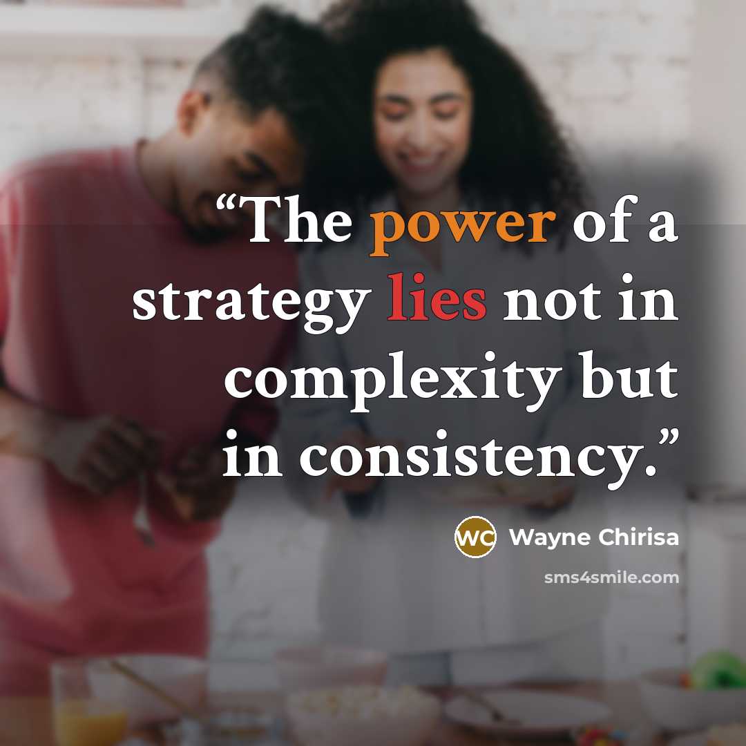 “The power of a strategy lies not in complexity but in consistency.” quote by Wayne Chirisa