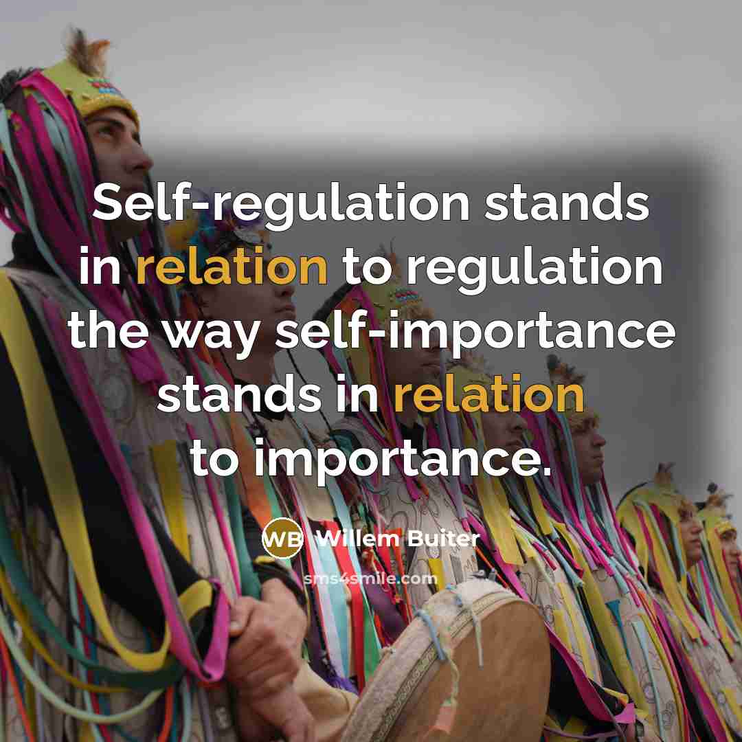 “Self-regulation stands in relation to regulation the way self-importance stands in relation to importance.” quote by Willem Buiter