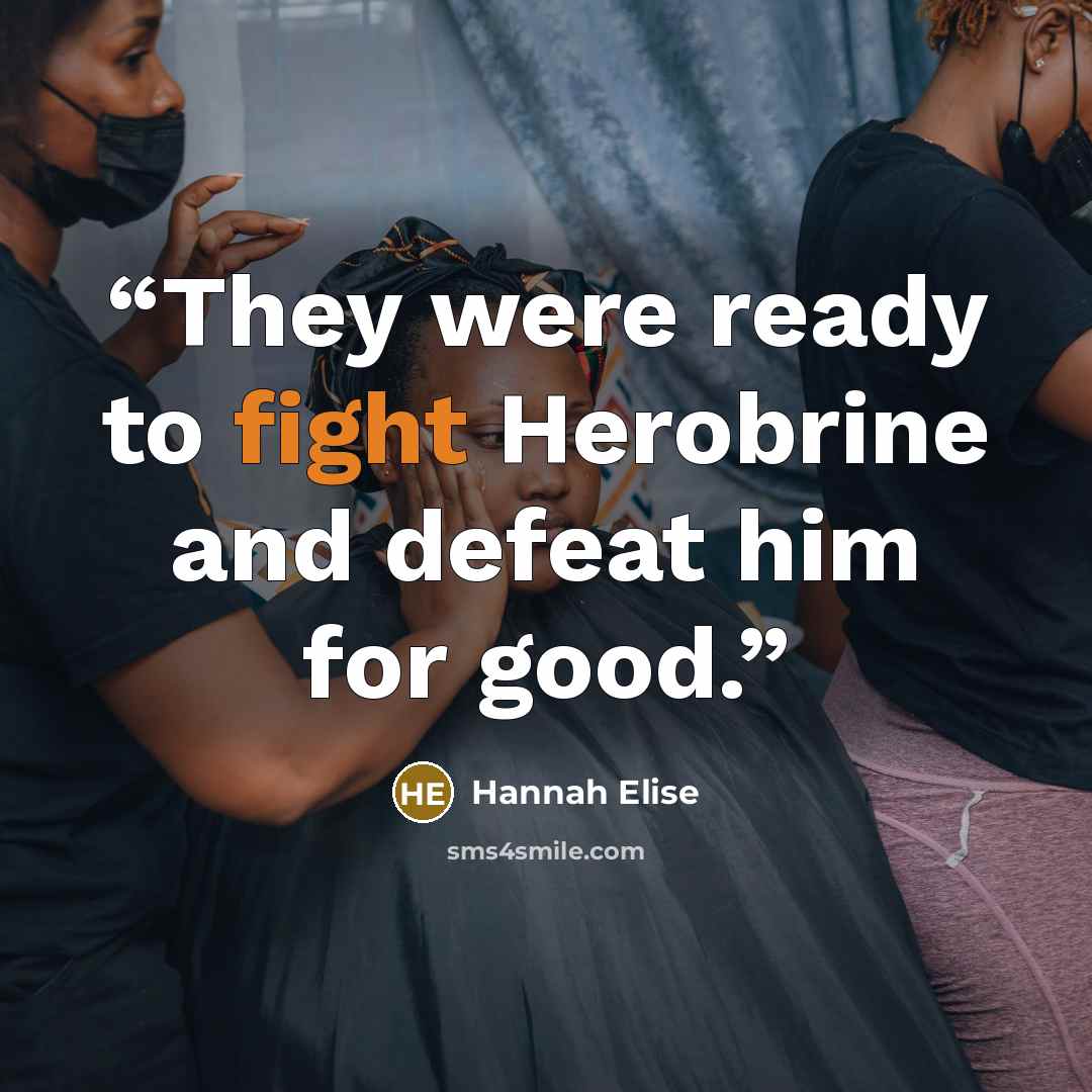 “They were ready to fight Herobrine and defeat him for good.” quote by Hannah Elise