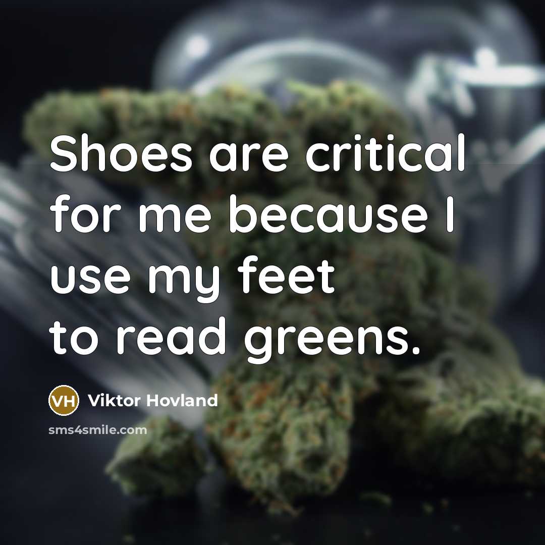 “Shoes are critical for me because I use my feet to read greens.” quote by Viktor Hovland