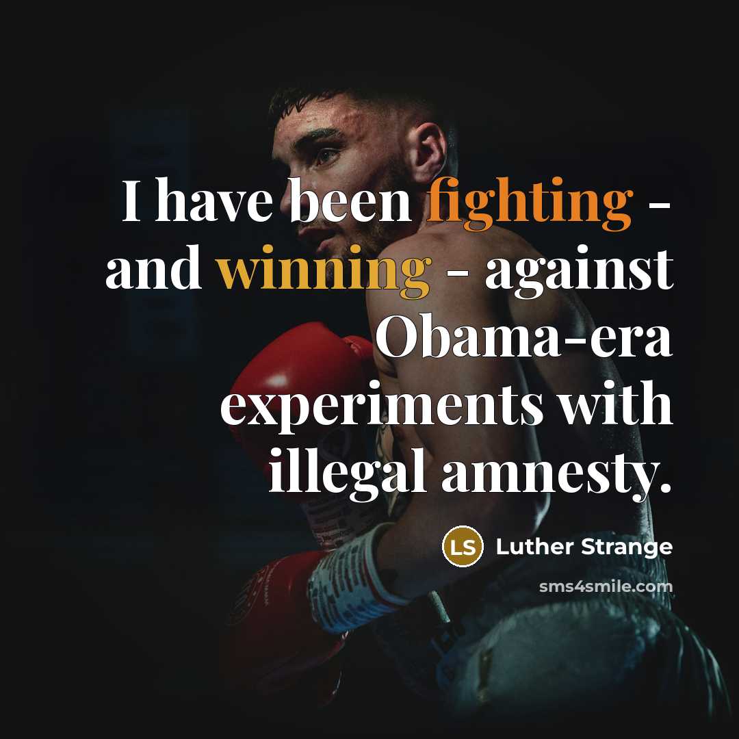 “I have been fighting - and winning - against Obama-era experiments with illegal amnesty.” quote by Luther Strange