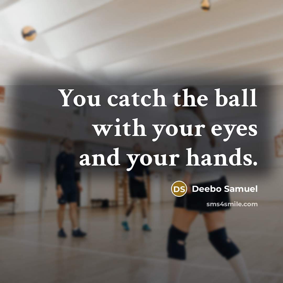 “You catch the ball with your eyes and your hands.” quote by Deebo Samuel