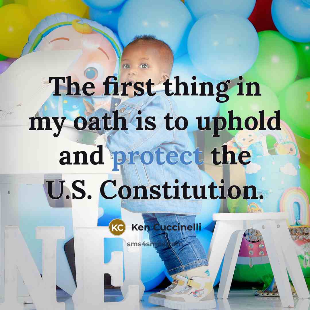 “The first thing in my oath is to uphold and protect the U.S. Constitution.” quote by Ken Cuccinelli