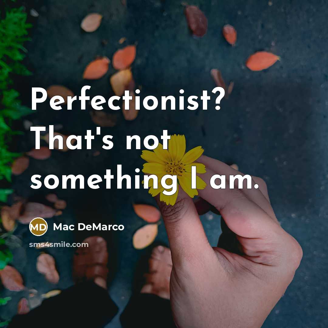 “Perfectionist? That's not something I am.” quote by Mac DeMarco