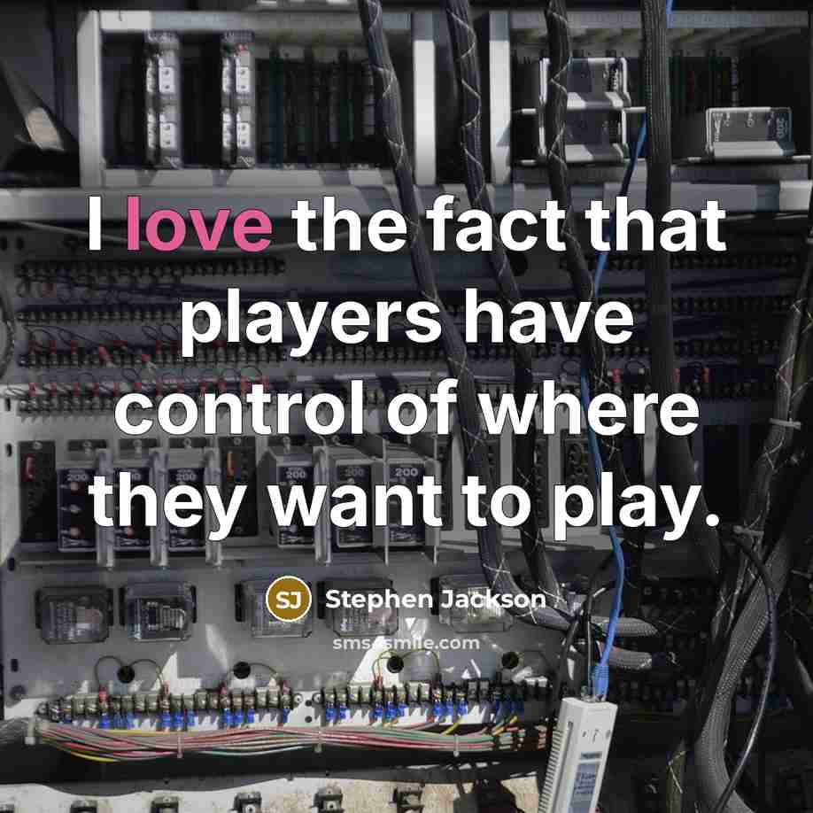 “I love the fact that players have control of where they want to play.” quote by Stephen Jackson