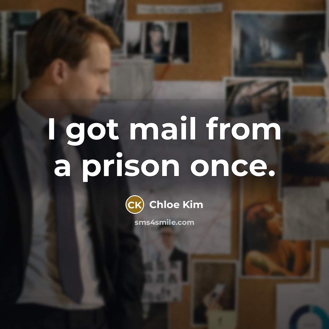 “I got mail from a prison once.” quote by Chloe Kim