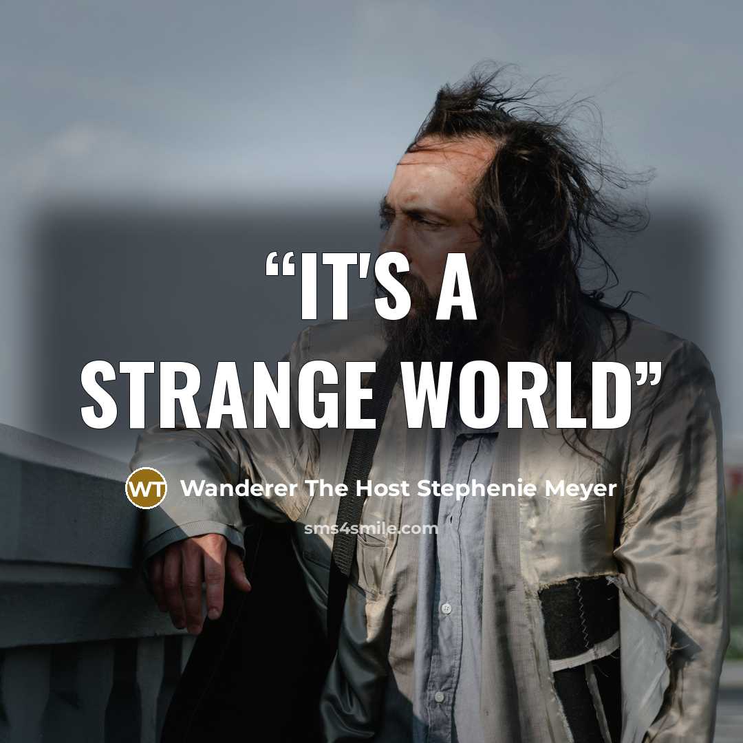“It's A Strange World” quote by Wanderer The Host Stephenie Meyer