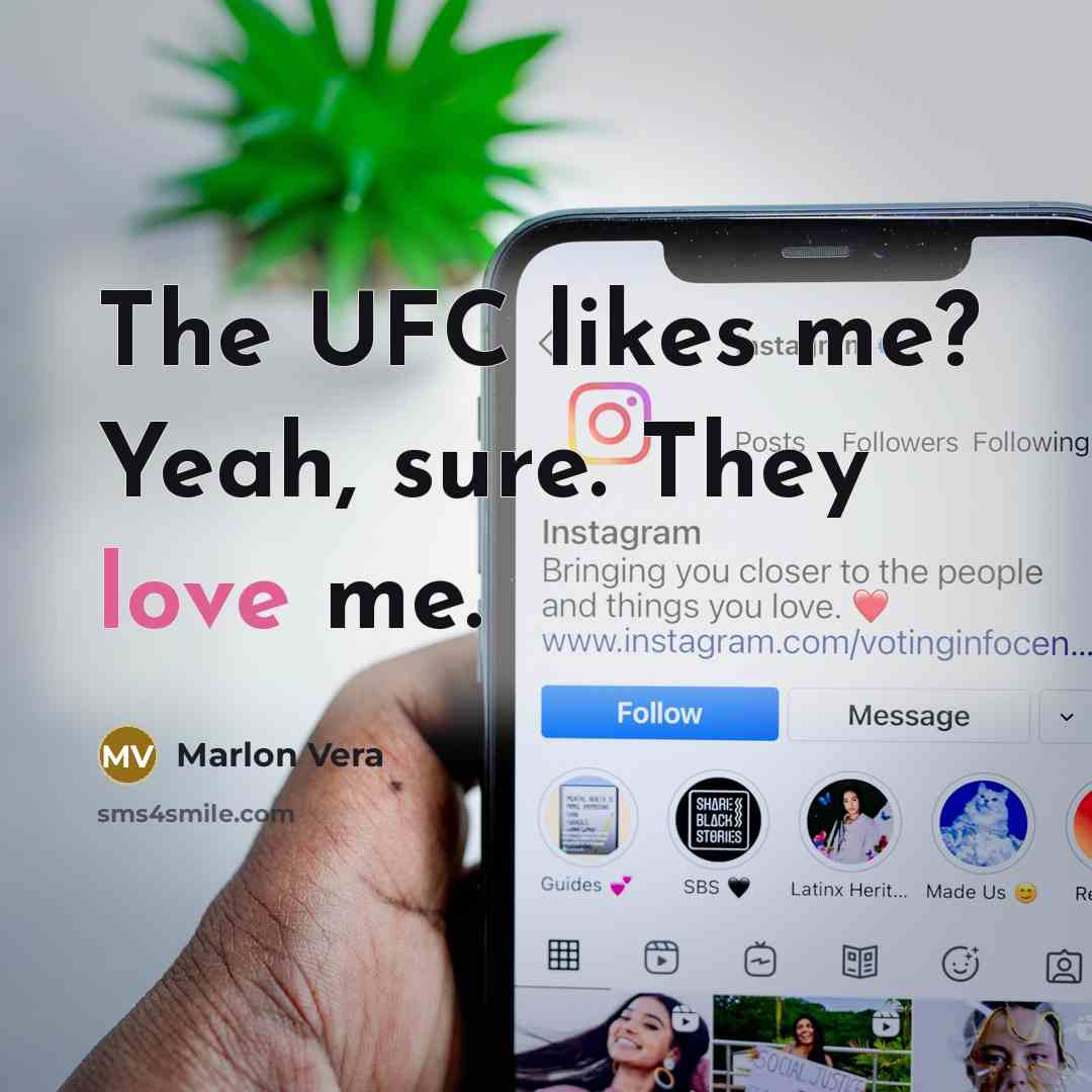 “The UFC likes me? Yeah, sure. They love me.” quote by Marlon Vera
