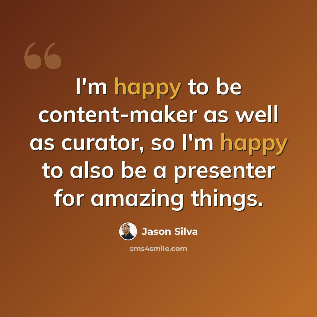 “I'm happy to be content-maker as well as curator, so I'm happy to also be a presenter for amazing things.” quote by Jason Silva