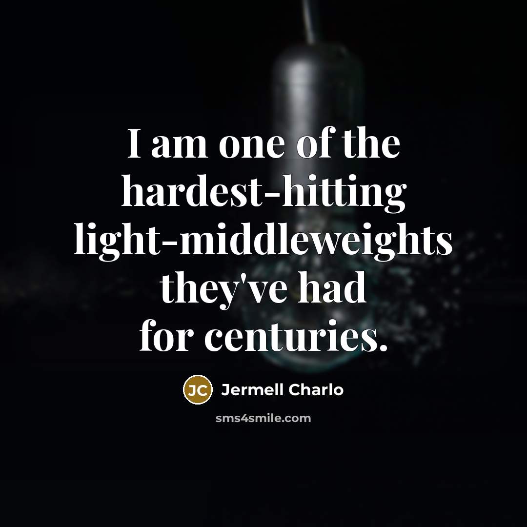 “I am one of the hardest-hitting light-middleweights they've had for centuries.” quote by Jermell Charlo