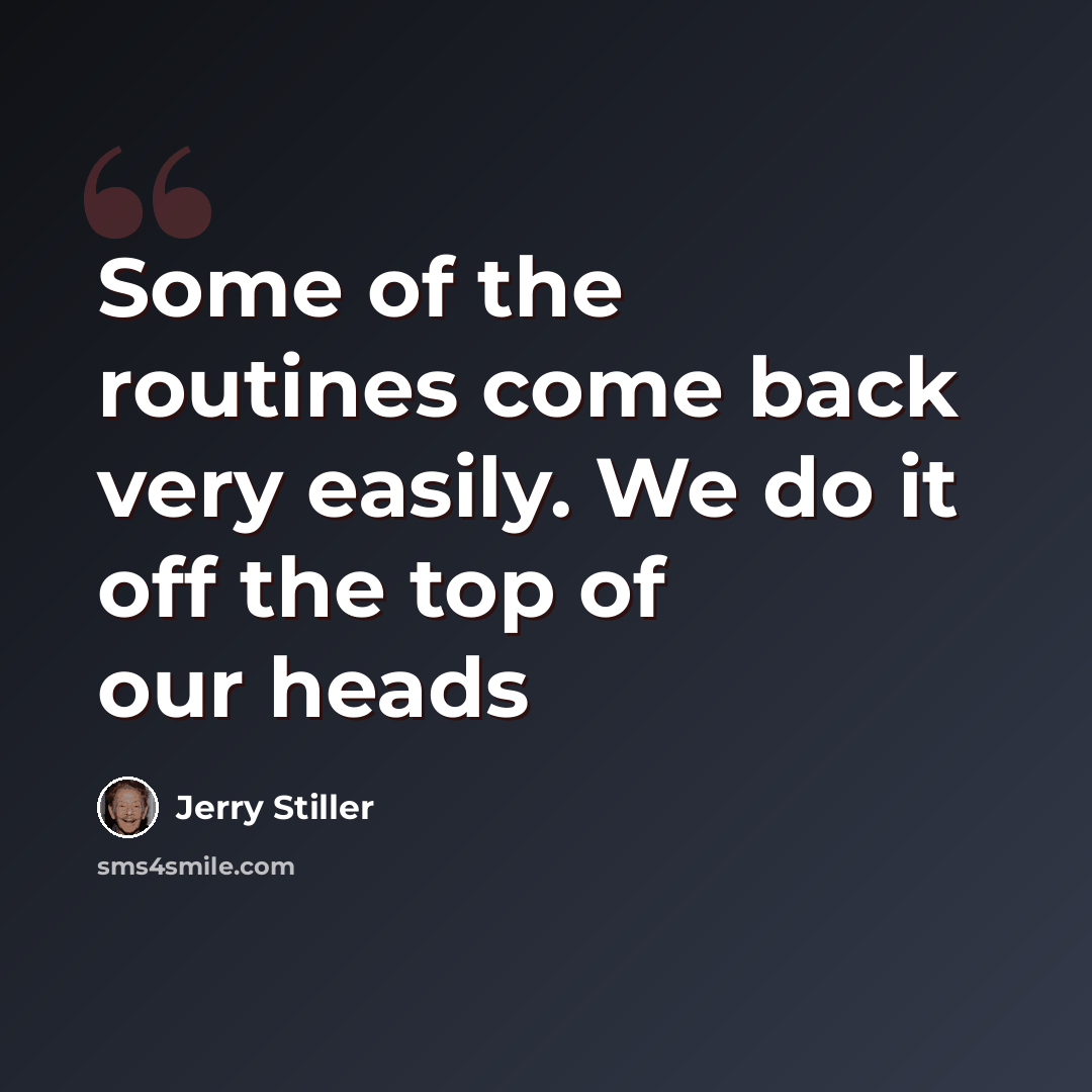 “Some of the routines come back very easily. We do it off the top of our heads” quote by Jerry Stiller