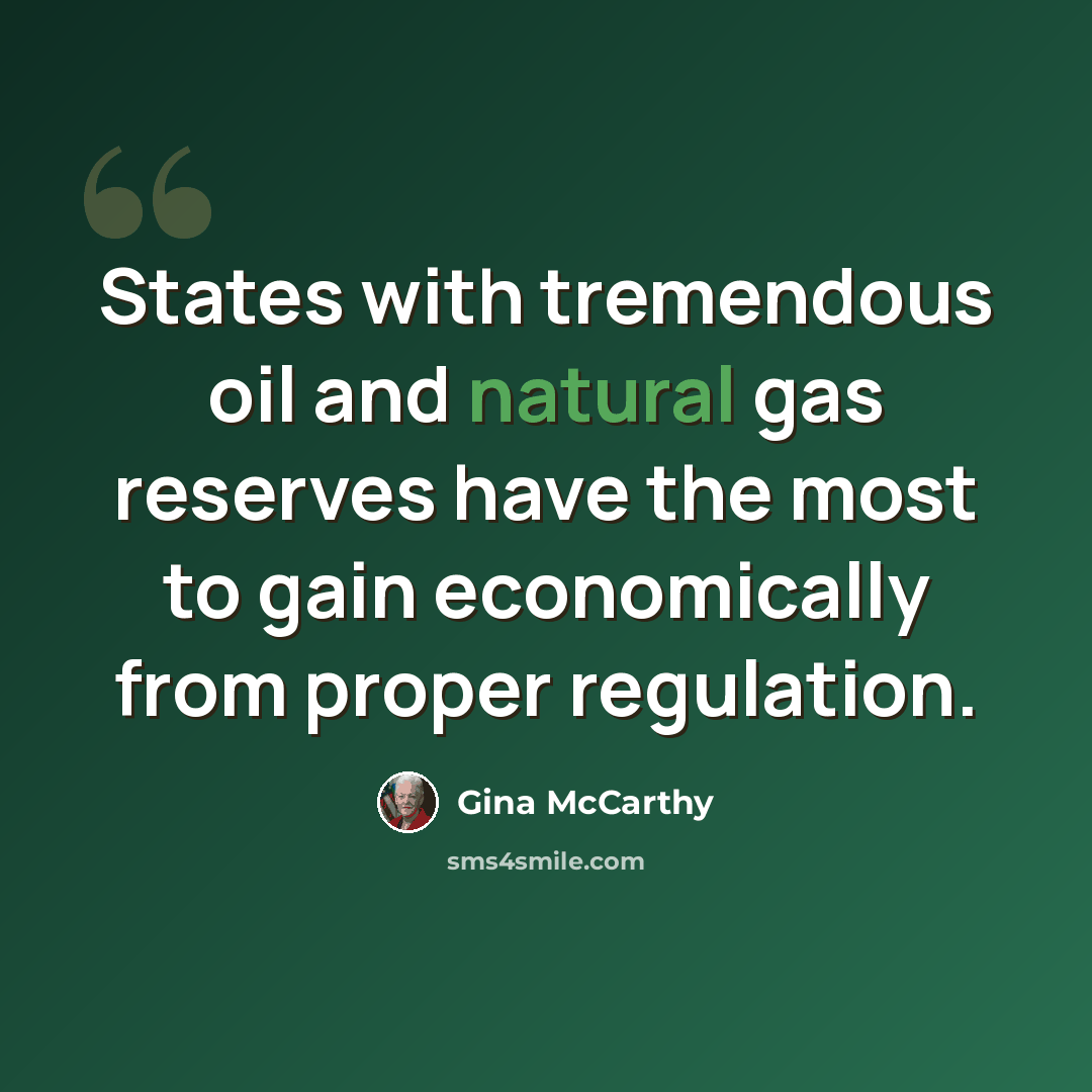 “States with tremendous oil and natural gas reserves have the most to gain economically from proper regulation.” quote by Gina McCarthy