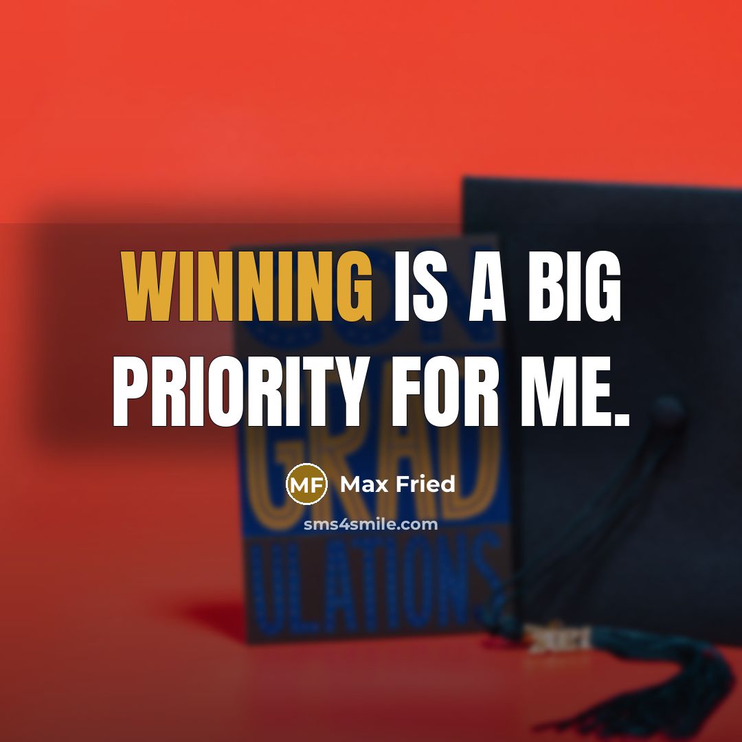 “Winning is a big priority for me.” quote by Max Fried