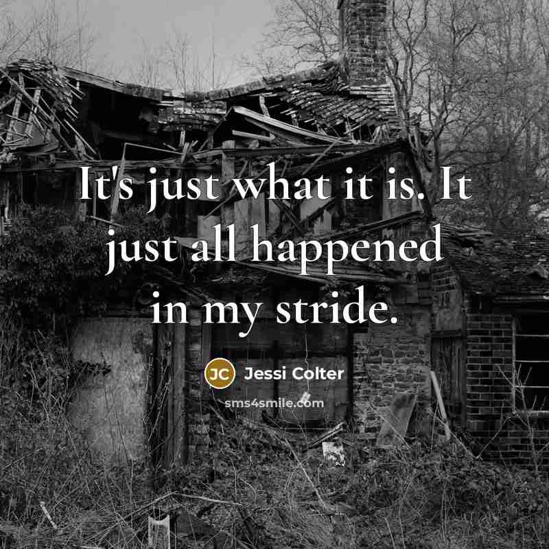 “It's just what it is. It just all happened in my stride.” quote by Jessi Colter