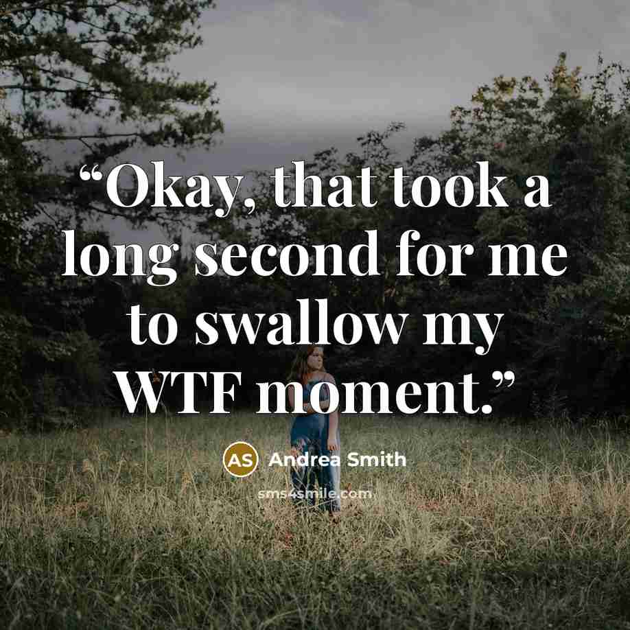 “Okay, that took a long second for me to swallow my WTF moment.” quote by Andrea Smith