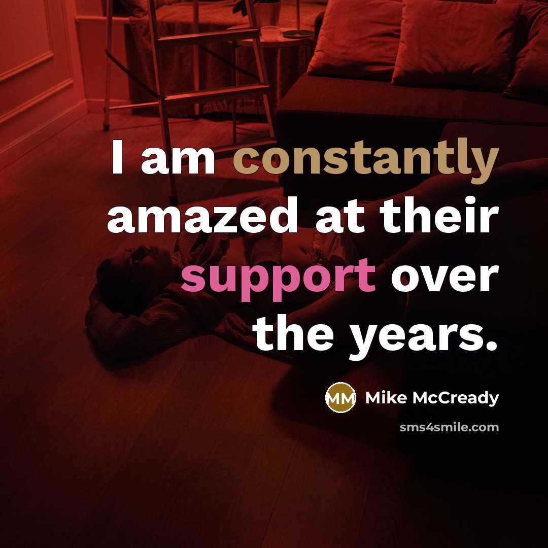 “I am constantly amazed at their support over the years.” quote by Mike McCready