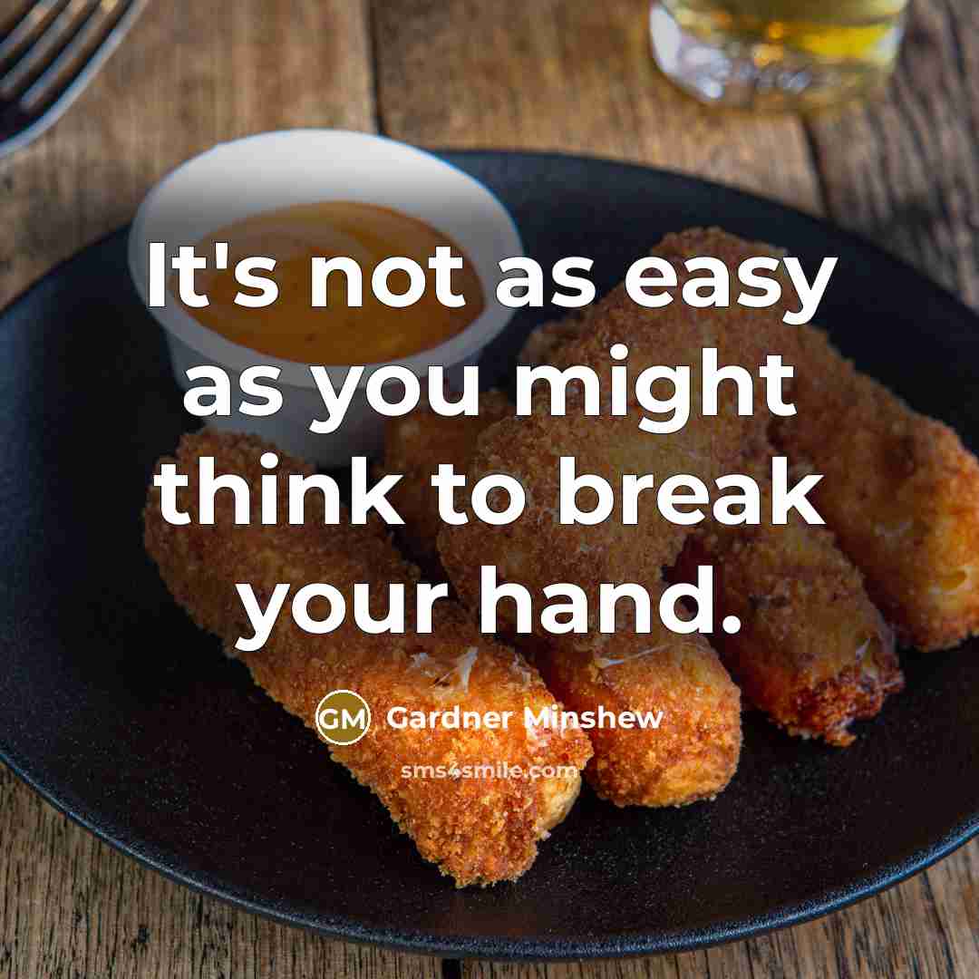 “It's not as easy as you might think to break your hand.” quote by Gardner Minshew