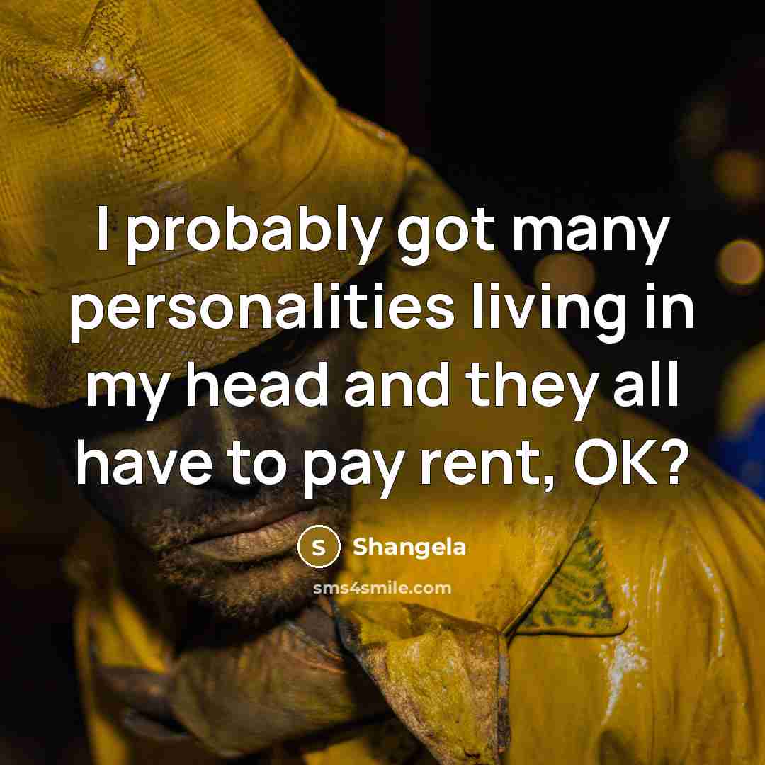 “I probably got many personalities living in my head and they all have to pay rent, OK?” quote by Shangela